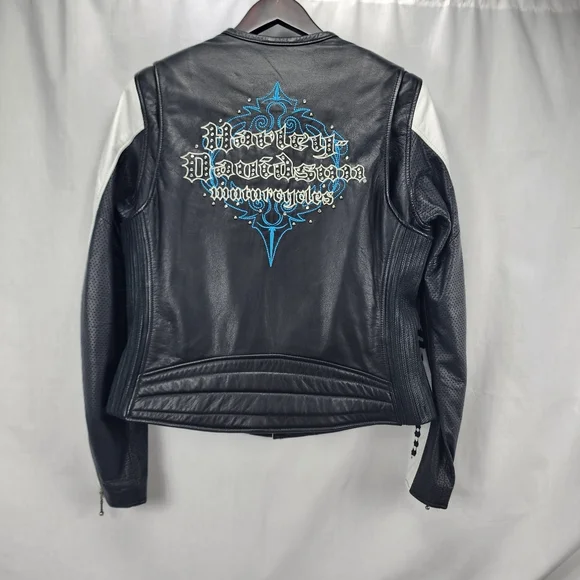Harley-Davidson Kaleidoscope Leather Jacket Women's Size L - Picture 2 of 10